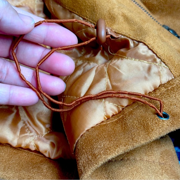 Vtg Reportage R.D.G. Italia Luxury Suede Brown Men’s Jacket Size Medium - Picture 15 of 16